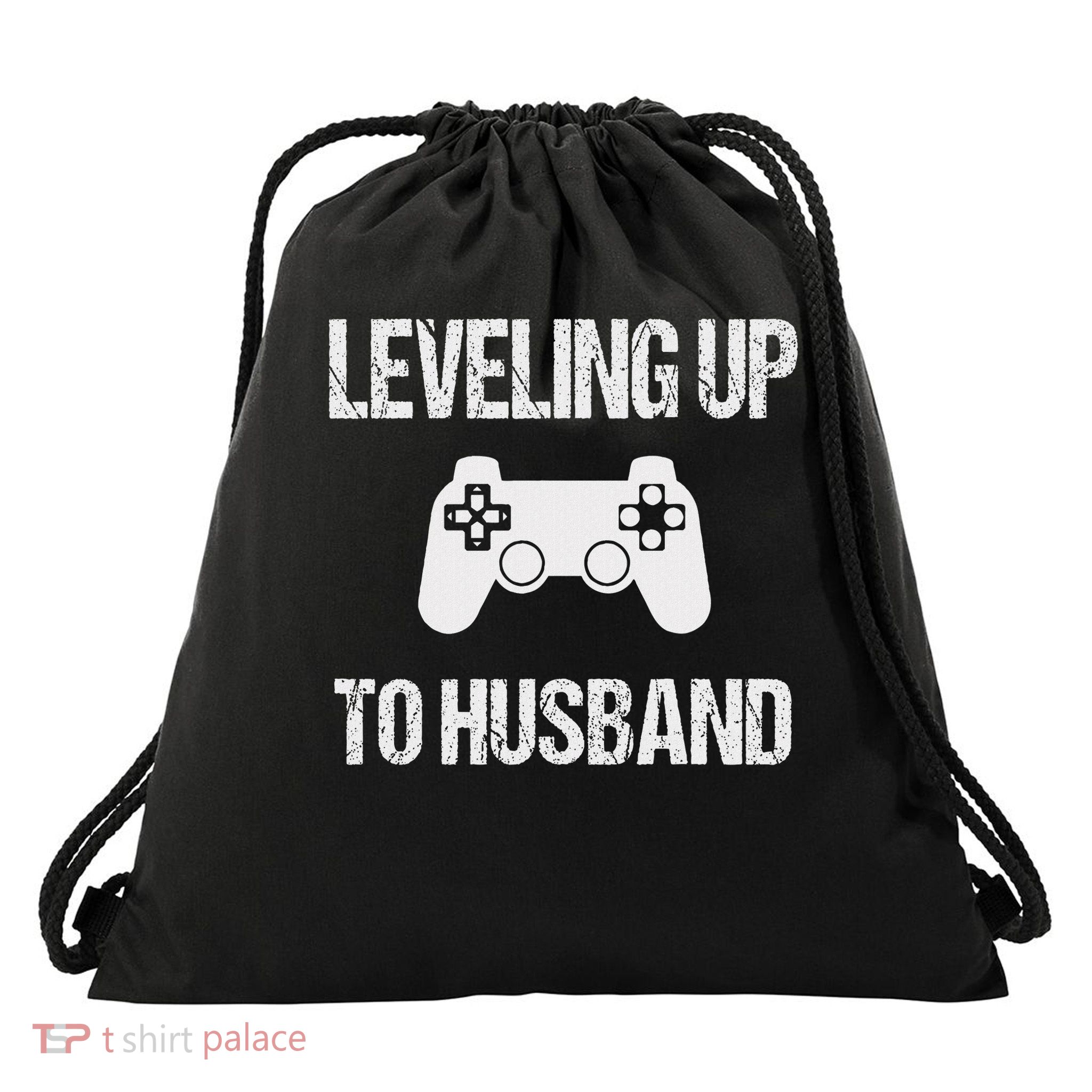Engagement For Groom Video Game Lovers Drawstring Bag