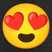 Emoticon Face grin hearts 7 Panel Mesh Trucker Snapback Hat