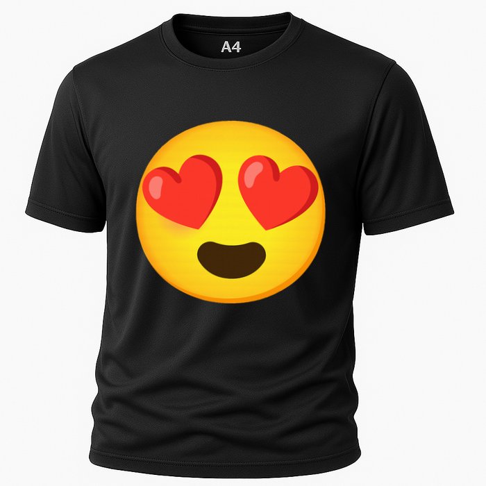Emoticon Face grin hearts Cooling Performance Crew T-Shirt