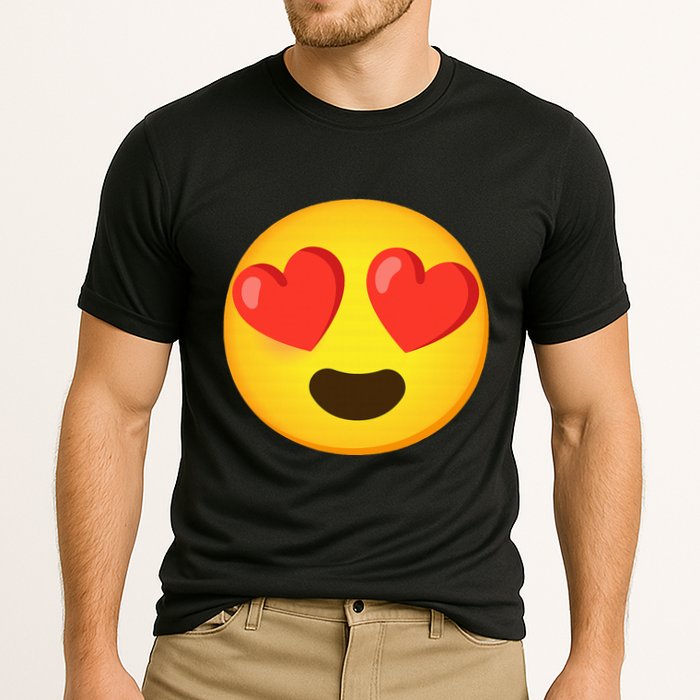 Emoticon Face grin hearts Cooling Performance Crew T-Shirt