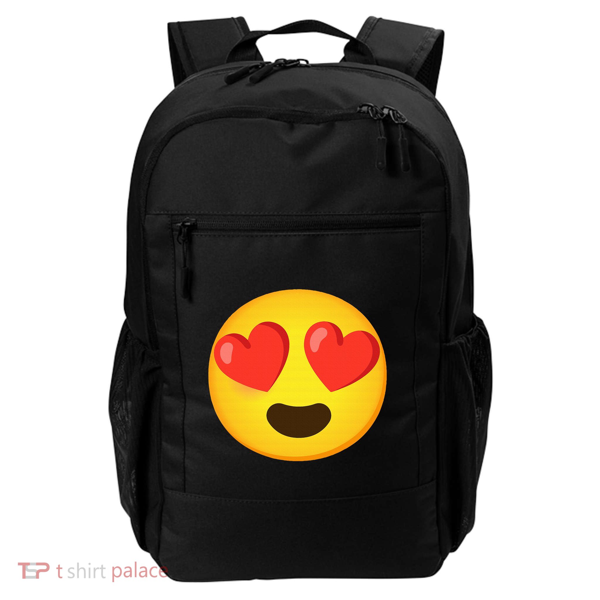 Emoticon Face grin hearts Backpack