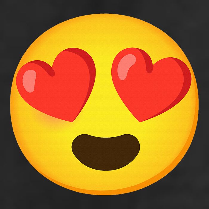 Emoticon Face grin hearts Adult Drive Performance Visor