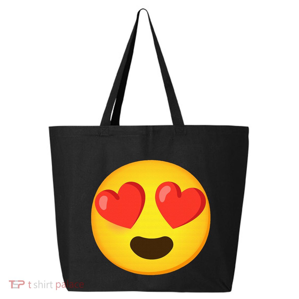 Emoticon Face grin hearts 25L Jumbo Tote