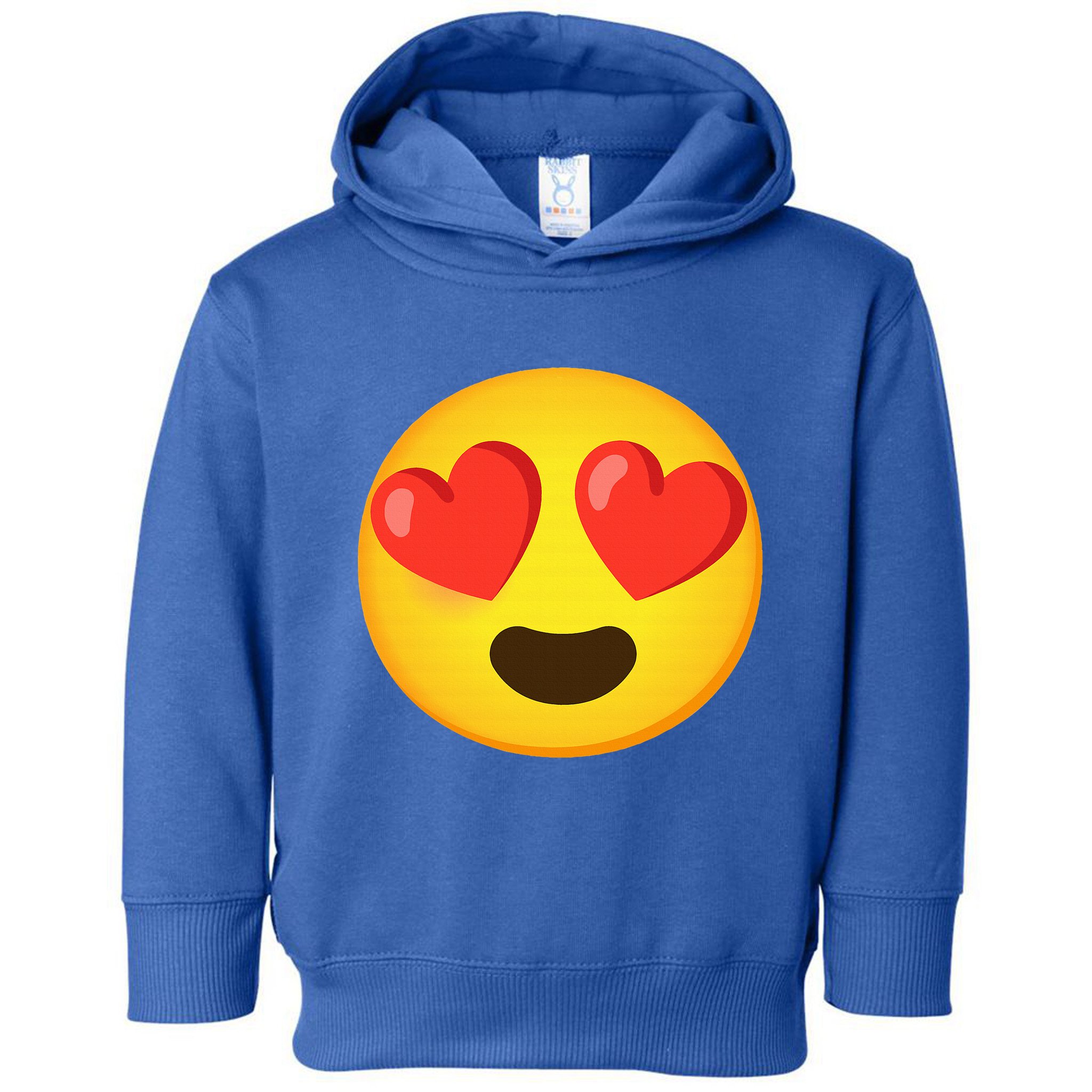 Emoticon Face grin hearts Toddler Hoodie