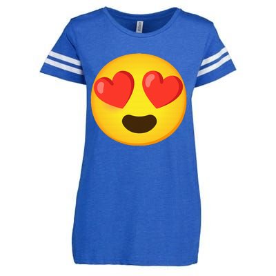 Emoticon Face grin hearts Enza Ladies Jersey Football T-Shirt