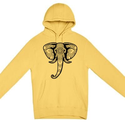 Elephant Floral Graphic Tee Yoga Lover Elephant Lovers Gift Meaningful Gift Premium Pullover Hoodie