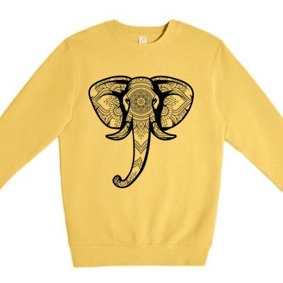 Elephant Floral Graphic Tee Yoga Lover Elephant Lovers Gift Meaningful Gift Premium Crewneck Sweatshirt