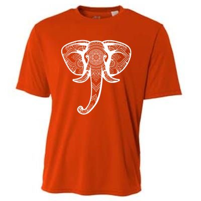 Elephant Floral Graphic Tee Yoga Lover Elephant Lovers Gift Meaningful Gift Cooling Performance Crew T-Shirt