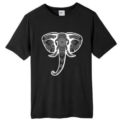 Elephant Floral Graphic Tee Yoga Lover Elephant Lovers Gift Meaningful Gift Tall Fusion ChromaSoft Performance T-Shirt