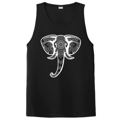 Elephant Floral Graphic Tee Yoga Lover Elephant Lovers Gift Meaningful Gift PosiCharge Competitor Tank