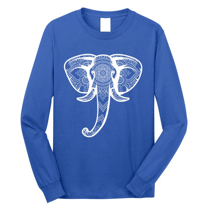 Elephant Floral Graphic Tee Yoga Lover Elephant Lovers Gift Meaningful Gift Long Sleeve Shirt