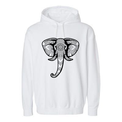 Elephant Floral Graphic Tee Yoga Lover Elephant Lovers Gift Meaningful Gift Garment-Dyed Fleece Hoodie