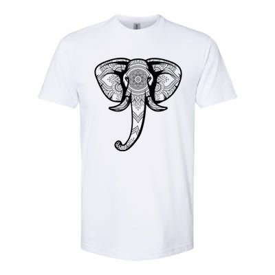 Elephant Floral Graphic Tee Yoga Lover Elephant Lovers Gift Meaningful Gift Softstyle CVC T-Shirt