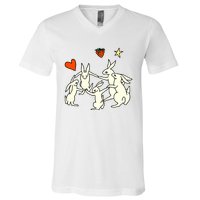 Elena Fiorenza Gatti Witch Shit Bunny V-Neck T-Shirt