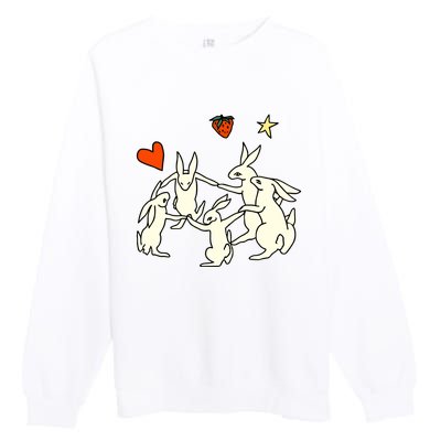 Elena Fiorenza Gatti Witch Shit Bunny Premium Crewneck Sweatshirt