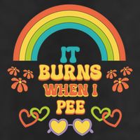 Embarrassing Funny gift Inappropriate Burns When Pee Adult Humor Gift Golf Towel