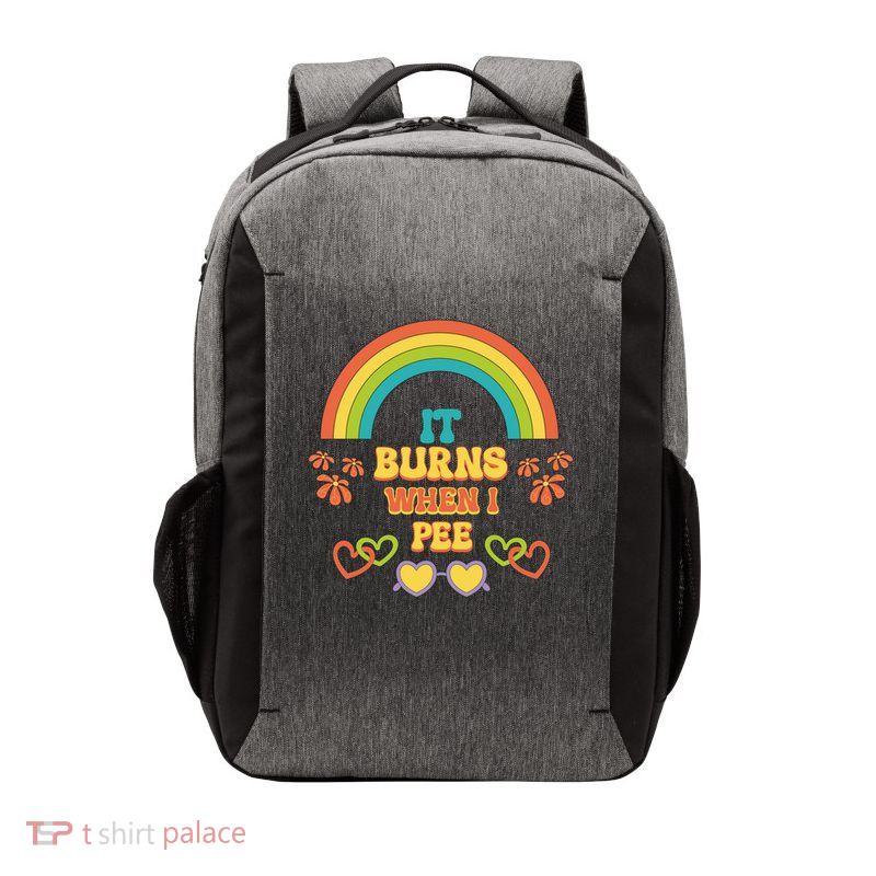Embarrassing Funny gift Inappropriate Burns When Pee Adult Humor Gift Vector Backpack