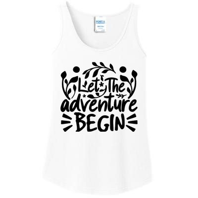 Explorer Funny Gift - Let The Adventure Begin Ladies Essential Tank