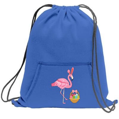 Easter Flamingo Gift Sweatshirt Cinch Pack Bag