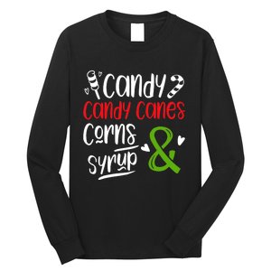 Elf Food Group Candy Candy Canes Corn & Syrup Christmas Long Sleeve Shirt