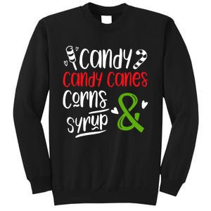 Elf Food Group Candy Candy Canes Corn & Syrup Christmas Sweatshirt