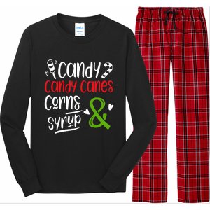 Elf Food Group Candy Candy Canes Corn & Syrup Christmas Long Sleeve Pajama Set