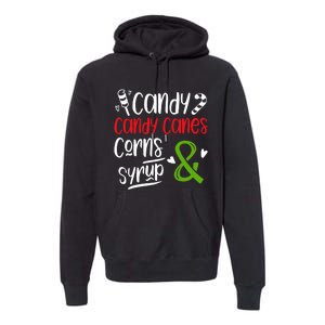 Elf Food Group Candy Candy Canes Corn & Syrup Christmas Premium Hoodie