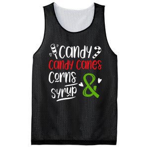 Elf Food Group Candy Candy Canes Corn & Syrup Christmas Mesh Reversible Basketball Jersey Tank