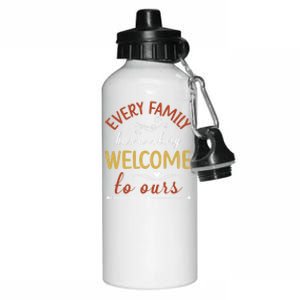 Every Family Has A Story Welcome To Ours Gift Aluminum Water Bottle 