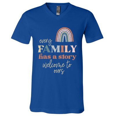 Every Family Has A Story This Is Ours Reunion Group Matching Great Gift V-Neck T-Shirt