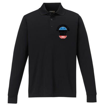 Electricians For Harris Walz 2024 Gift Performance Long Sleeve Polo