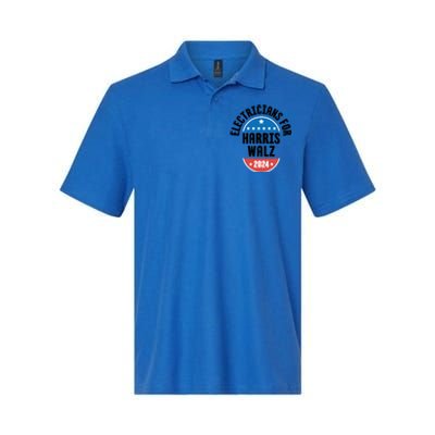 Electricians For Harris Walz 2024 Gift Softstyle Adult Sport Polo