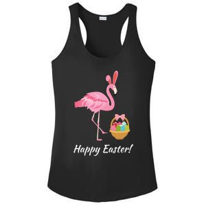 Easter Flamingo Happy Easter Eggs Gift Ladies PosiCharge Competitor Racerback Tank