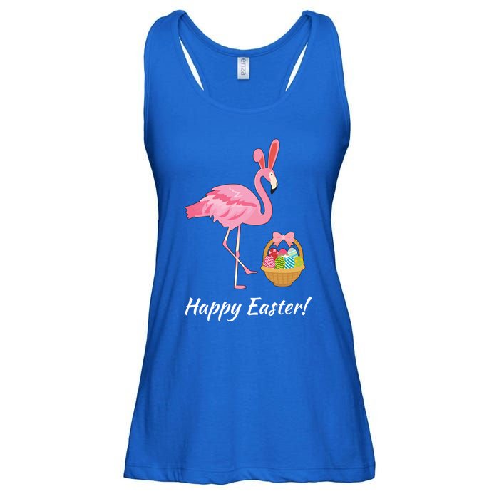 Easter Flamingo Happy Easter Eggs Gift Ladies Essential Flowy Tank