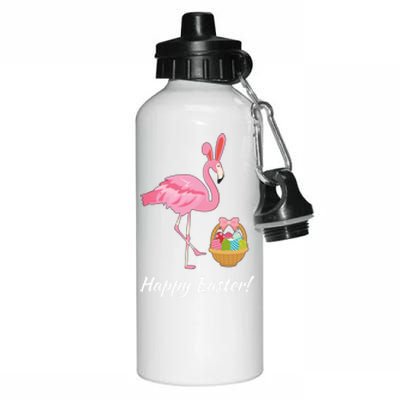 Easter Flamingo Happy Easter Eggs Gift Aluminum Water Bottle 