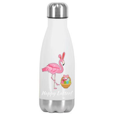 Easter Flamingo Happy Easter Eggs Gift Stainless Steel Insulated Water Bottle