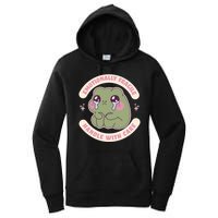 Emotionally Fragile Handle With Care Cute Crying Frog Women's Pullover Hoodie