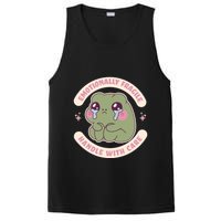 Emotionally Fragile Handle With Care Cute Crying Frog PosiCharge Competitor Tank