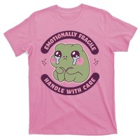 Emotionally Fragile Handle With Care Cute Crying Frog T-Shirt