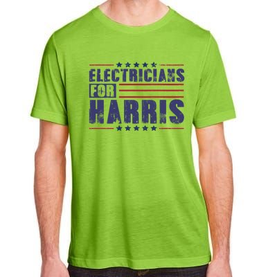 Electricians For Harris President Election 2024 Kamala Cute Gift Adult ChromaSoft Performance T-Shirt