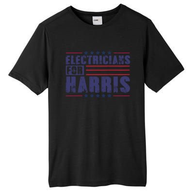 Electricians For Harris President Election 2024 Kamala Cute Gift Tall Fusion ChromaSoft Performance T-Shirt