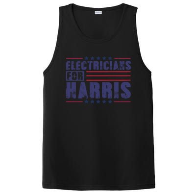 Electricians For Harris President Election 2024 Kamala Cute Gift PosiCharge Competitor Tank