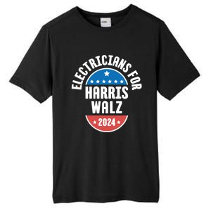 Electricians For Harris Walz 2024 Gift Tall Fusion ChromaSoft Performance T-Shirt