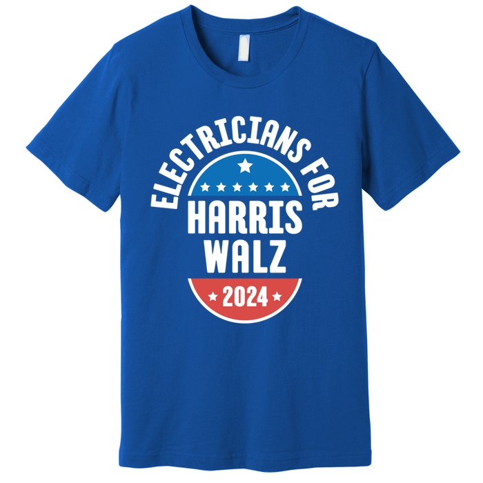 Electricians For Harris Walz 2024 Gift Premium T-Shirt