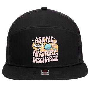 Embarrassing Funny Inappropriate Discharge Adult Humor 7 Panel Mesh Trucker Snapback Hat