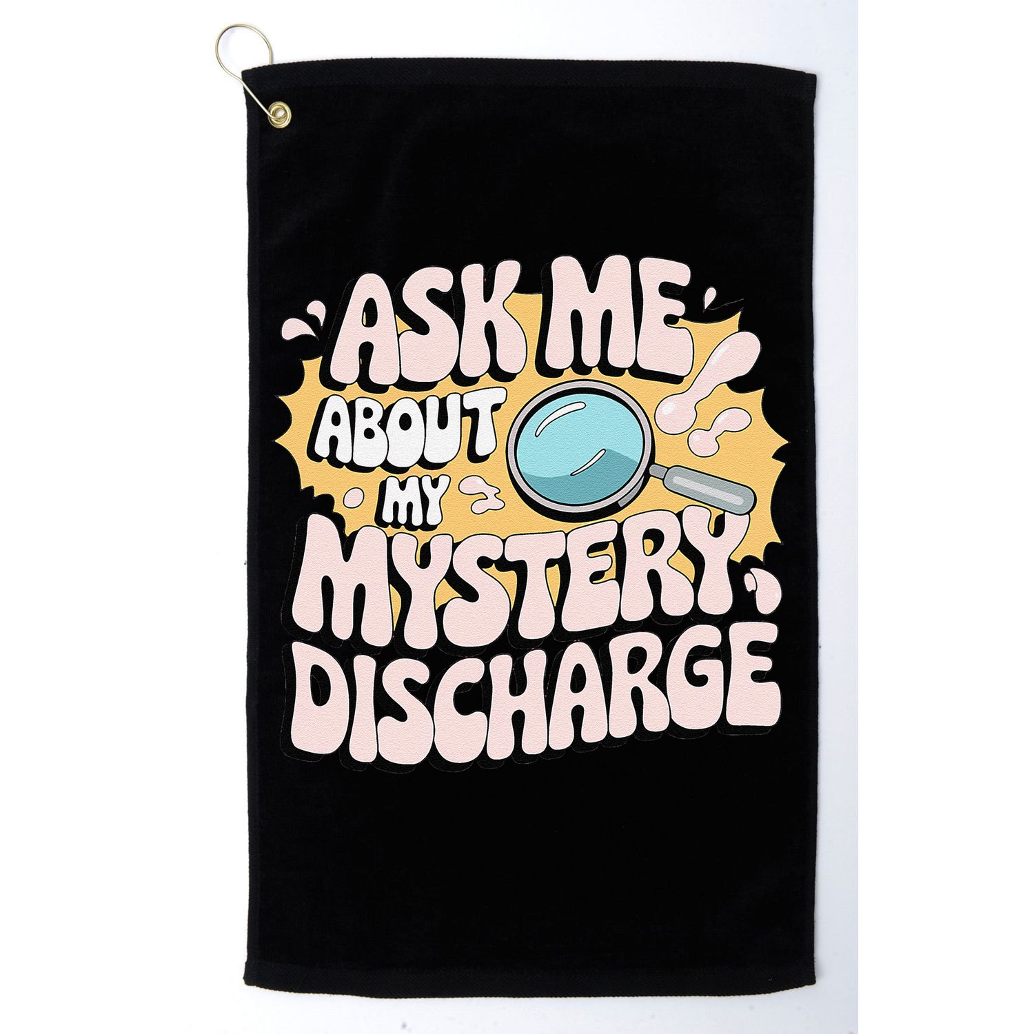 Embarrassing Funny Inappropriate Discharge Adult Humor Golf Towel