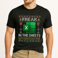 Excel Freak In The Sheets Spreadsheet Ugly Christmas Funny Cooling Performance Crew T-Shirt