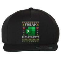 Excel Freak In The Sheets Spreadsheet Ugly Christmas Funny Wool Snapback Cap