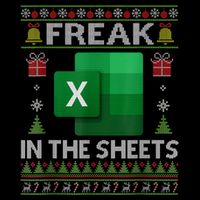 Excel Freak In The Sheets Spreadsheet Ugly Christmas Funny Wool Snapback Cap