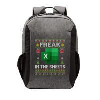 Excel Freak In The Sheets Spreadsheet Ugly Christmas Funny Vector Backpack